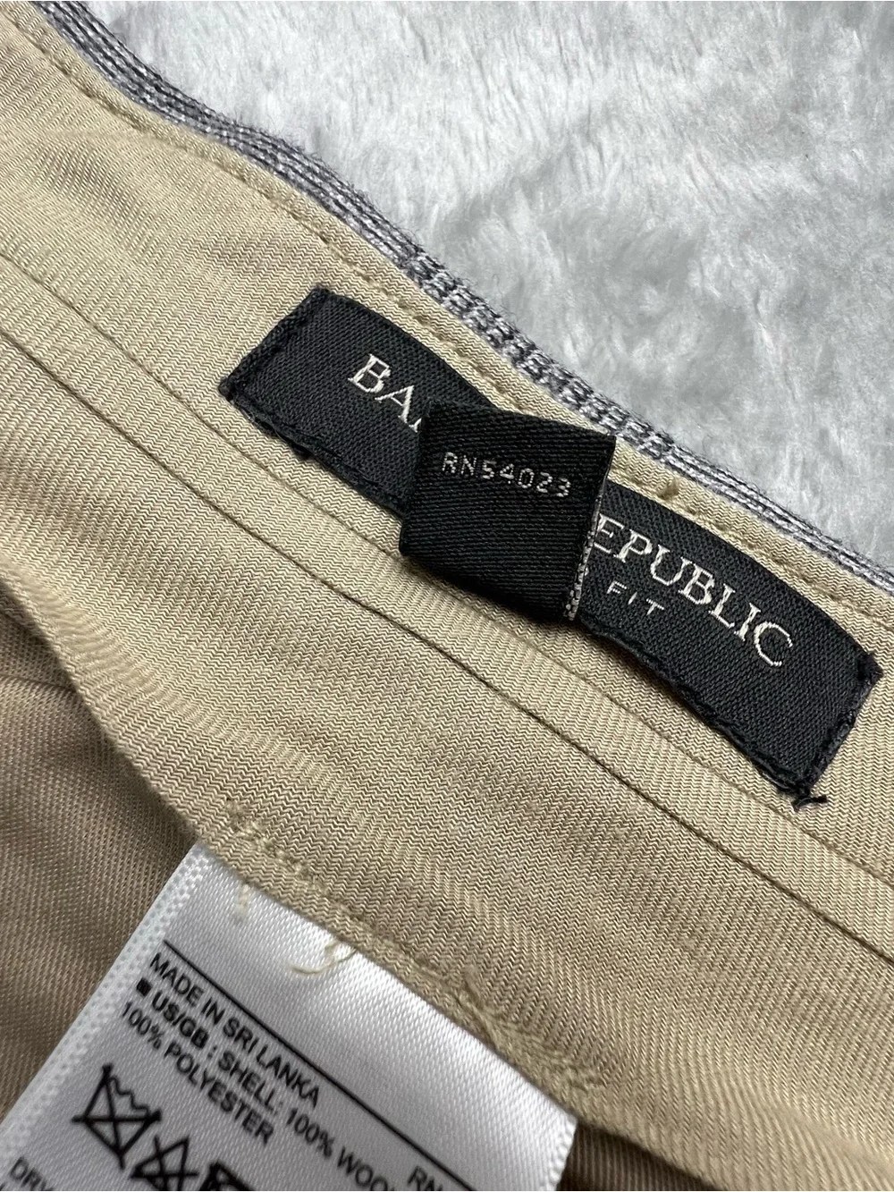 Banana Republic Pants Men 35x30 Gray Glen Plaid Vitale Barberis Wool Flannel